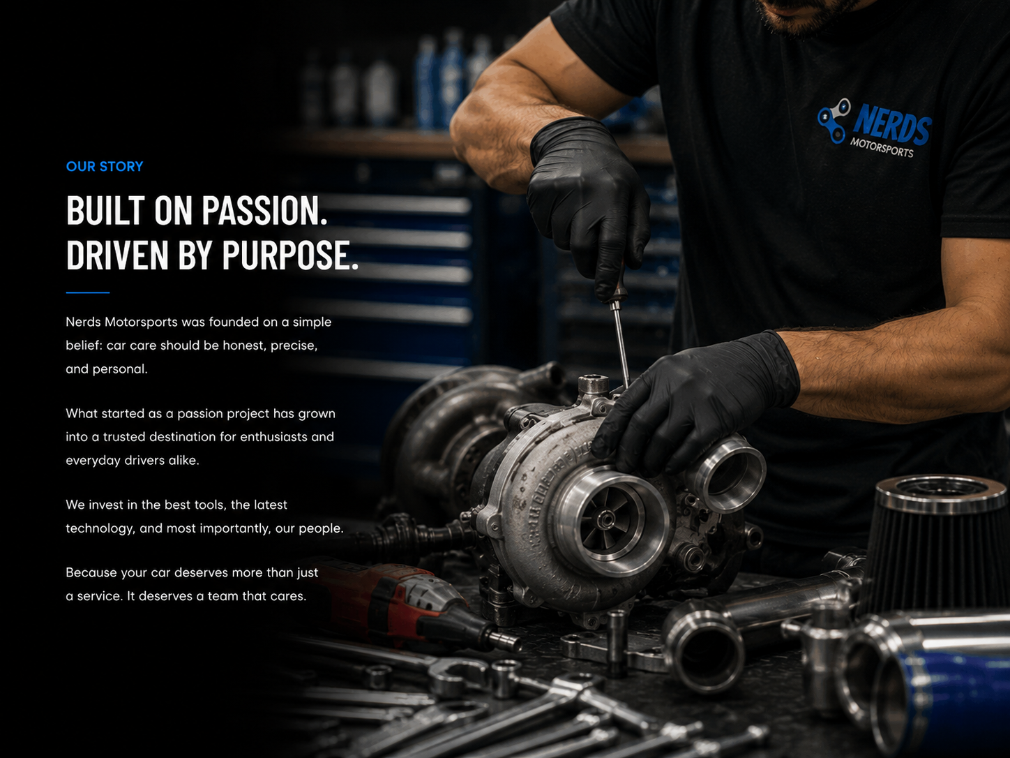 Nerds Motorsports Workshop Story Dubai Al Qusais UAE